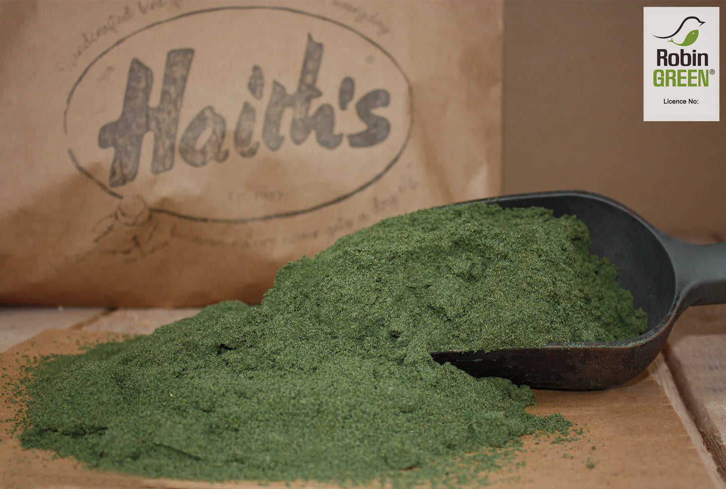 Haith's robin green inside of a scoop